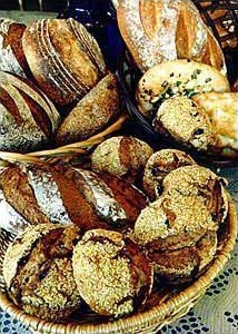 An assortment of La Farine rustic breads