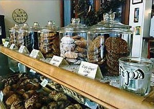 A tray of La Farine cookies