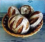 Wheat levain loaves