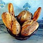 Sourdough loaves and Kalamata olive bread